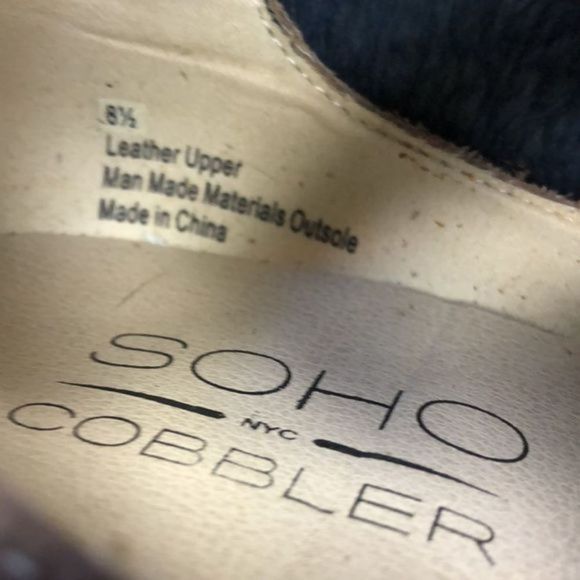 133. SoHo NYC Cobbler leather buckled ankle boots (8.5) - Picture 14 of 17